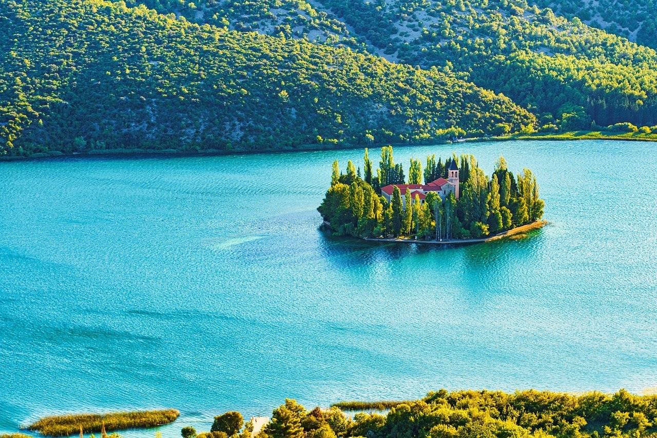 Island Visovac in Krka National Park, Croatia – Private Day Trip from Split