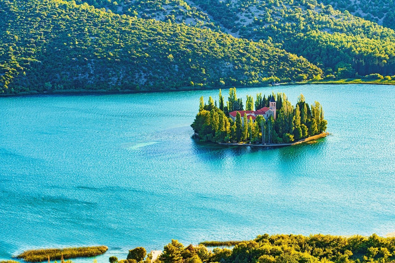 Island Visovac in Krka National Park, Croatia – Private Day Trip from Split